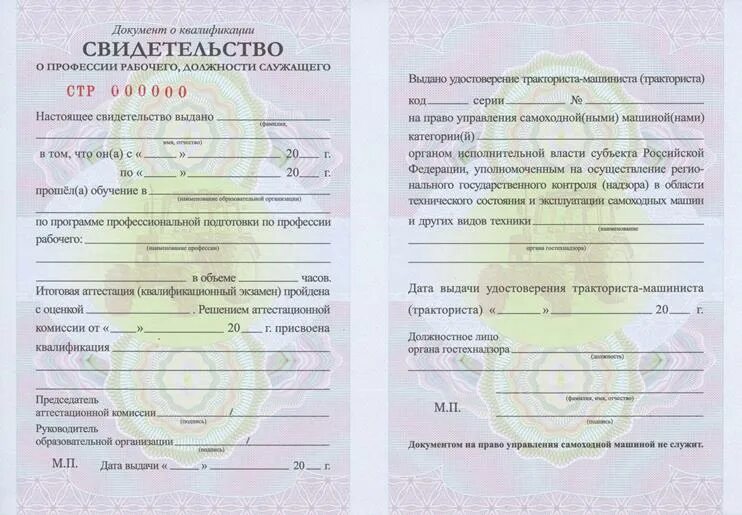 Документы машиниста бульдозера. Свидетельство о прохождении обучения тракториста-машиниста. Свидетельство о профессии тракториста машиниста. Свидетельство о прохождении обучения на трактор. Свидетельство о присвоении квалификации тракториста-машиниста.