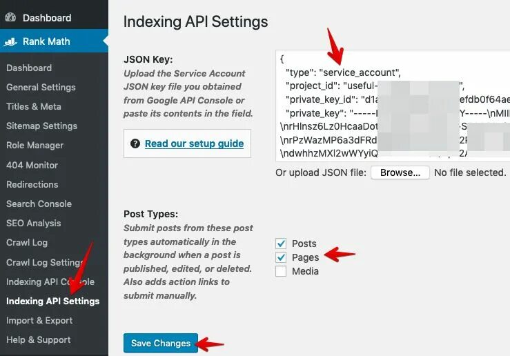 Индекс api. Google Indexing API. Google Index API. Settings в Sitemap. API settings.