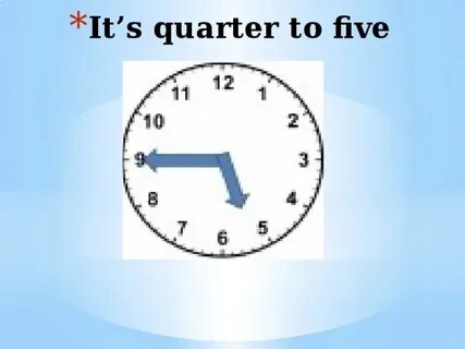 And wake me up at half past