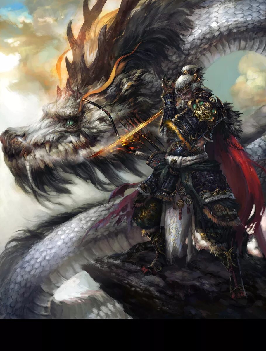 сказочный дракон. король драконов арт. драконы арты. сильнейший король драконов. дракон тьмы бахамут.