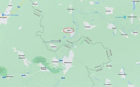 Гуево на карте