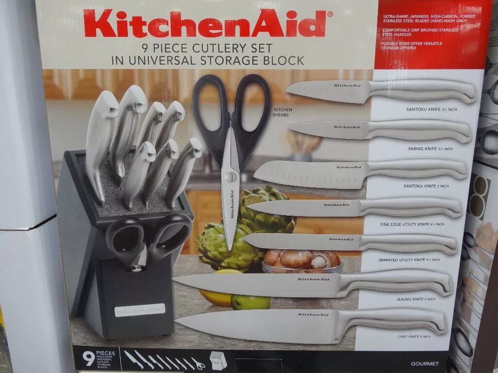 подставка для ножей kitchenaid набор ножей.