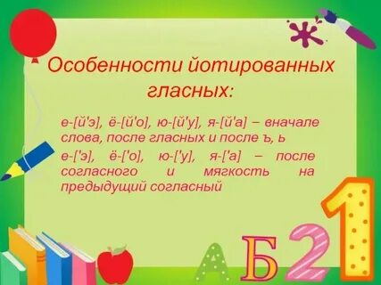 Сколько в слове объем йотированных гласных звуков