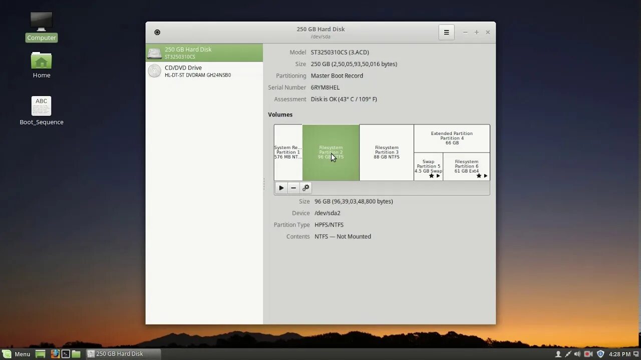 Unmounting disk. Unmounting disk