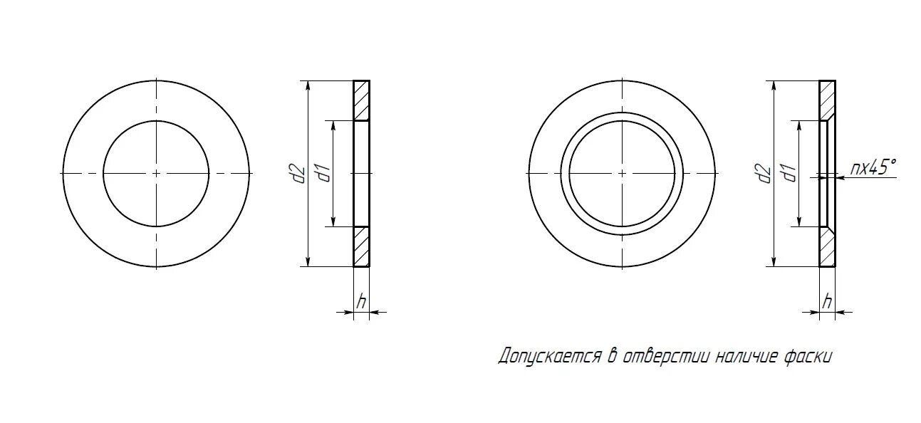 Шайба 52646-2006. Гайка ГОСТ 52646. Чертеж шайбы с фаской. Шайбы ГОСТ р52646. Шайбы гост 52646 2006