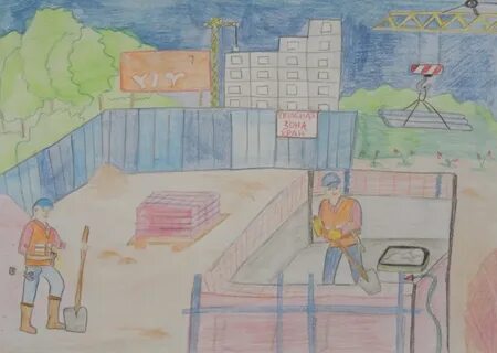 Нарисовать что строят в нашем городе