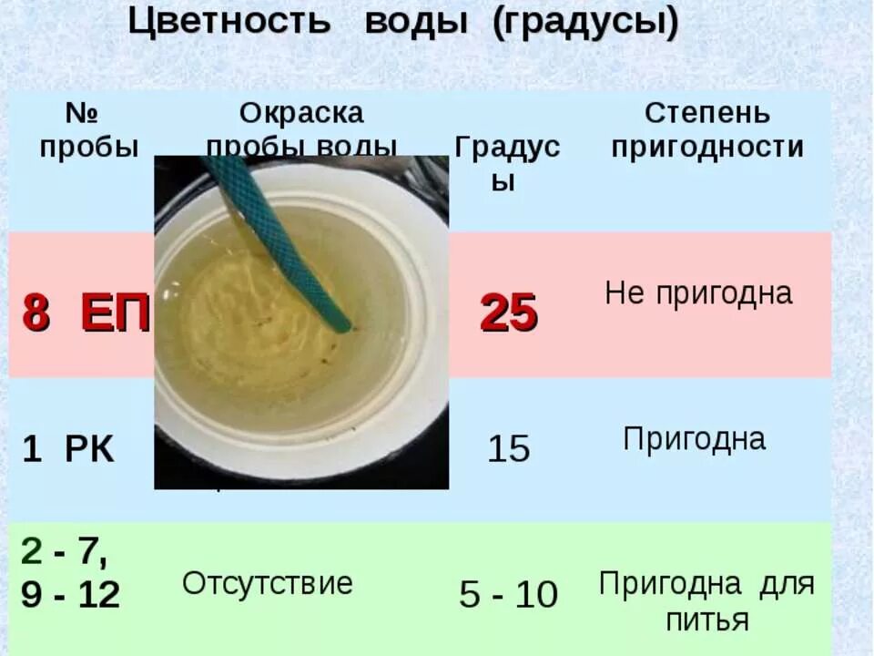 Сколько сегодня градусов воды