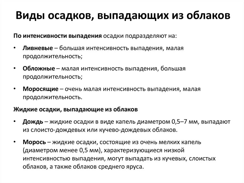 Виды осадков выпадающих из облаков. Виды осднев выпажающих из облока. Виды осадков: выпадающие из. Из каких облаков выпадают осадки.