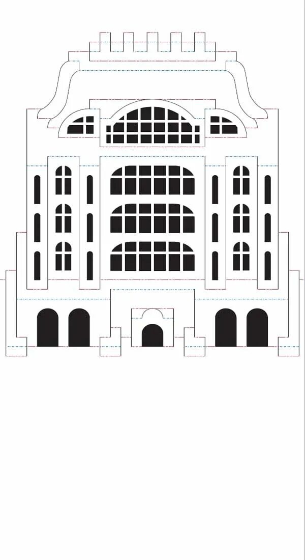 Макеты домов из бумаги. Многоэтажный дом трафарет. Дом шаблон для печати. Киригами схема собора святого. Развертка здания для макета.
