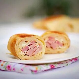 Как сделать блинчики с сыром и ветчиной