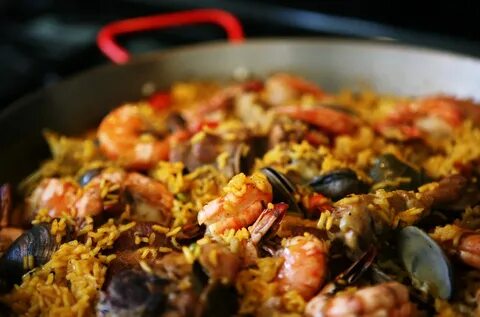 Домашняя паэлья с морепродуктами