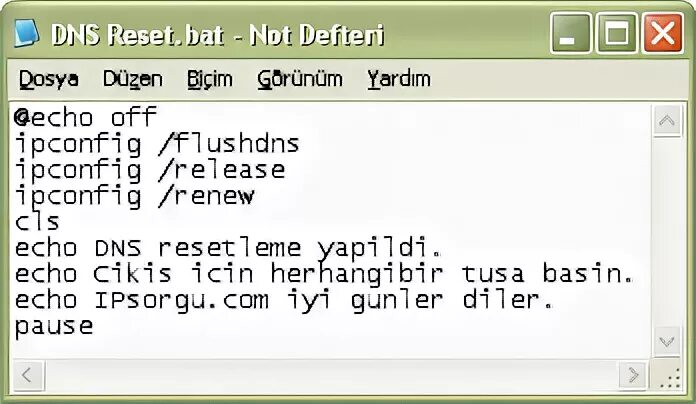 Сбросить dns