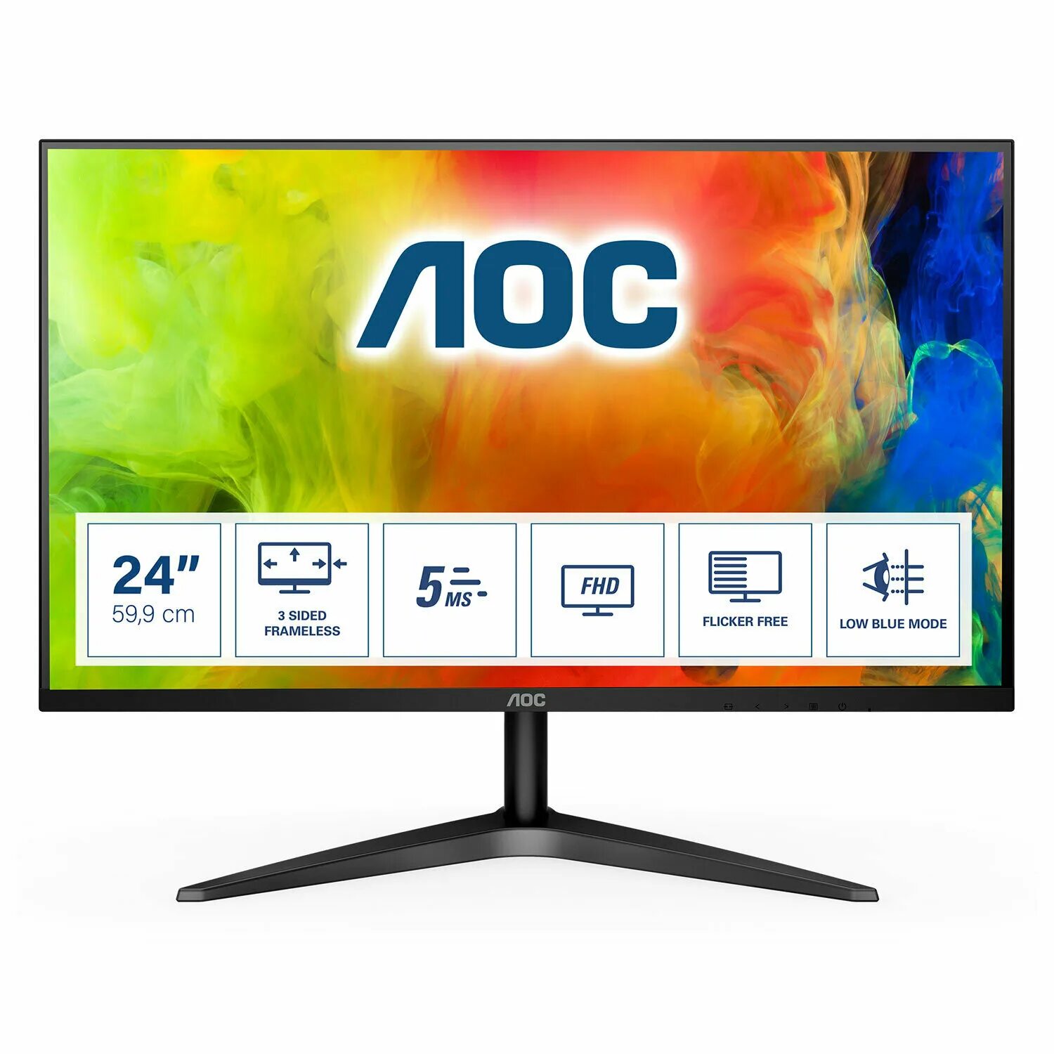 Aoc 24b1h. Монитор lcd 23.6&quot;, aoc 24b1h, mva. монитор аос 23.6. led lcd 23.8, aoc 24b1h. монитор aoc 23.6&quot; value line 24b1h(00/01).