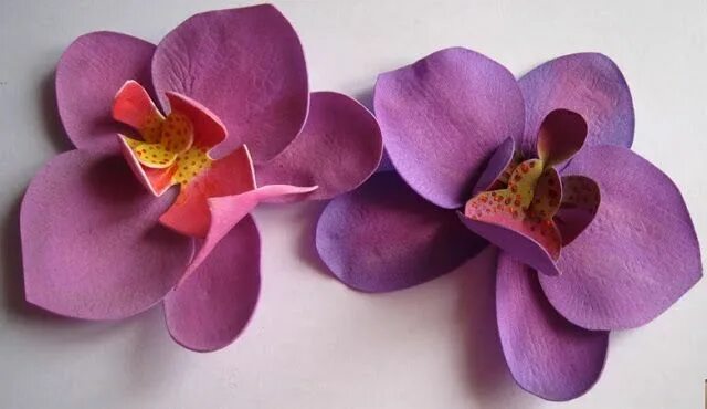 Орхидеи из фоамирана своими руками фото Орхидея из фоамирана в интернет-магазине на Ярмарке Мастеров Композиции, Брянск