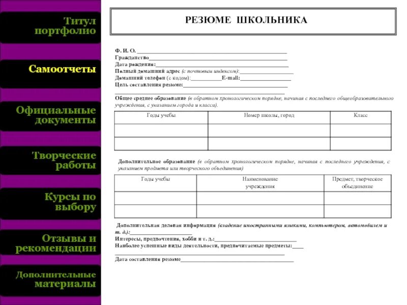 Резюме сотрудника полиции - Образец 2021 года kadrovest.ru