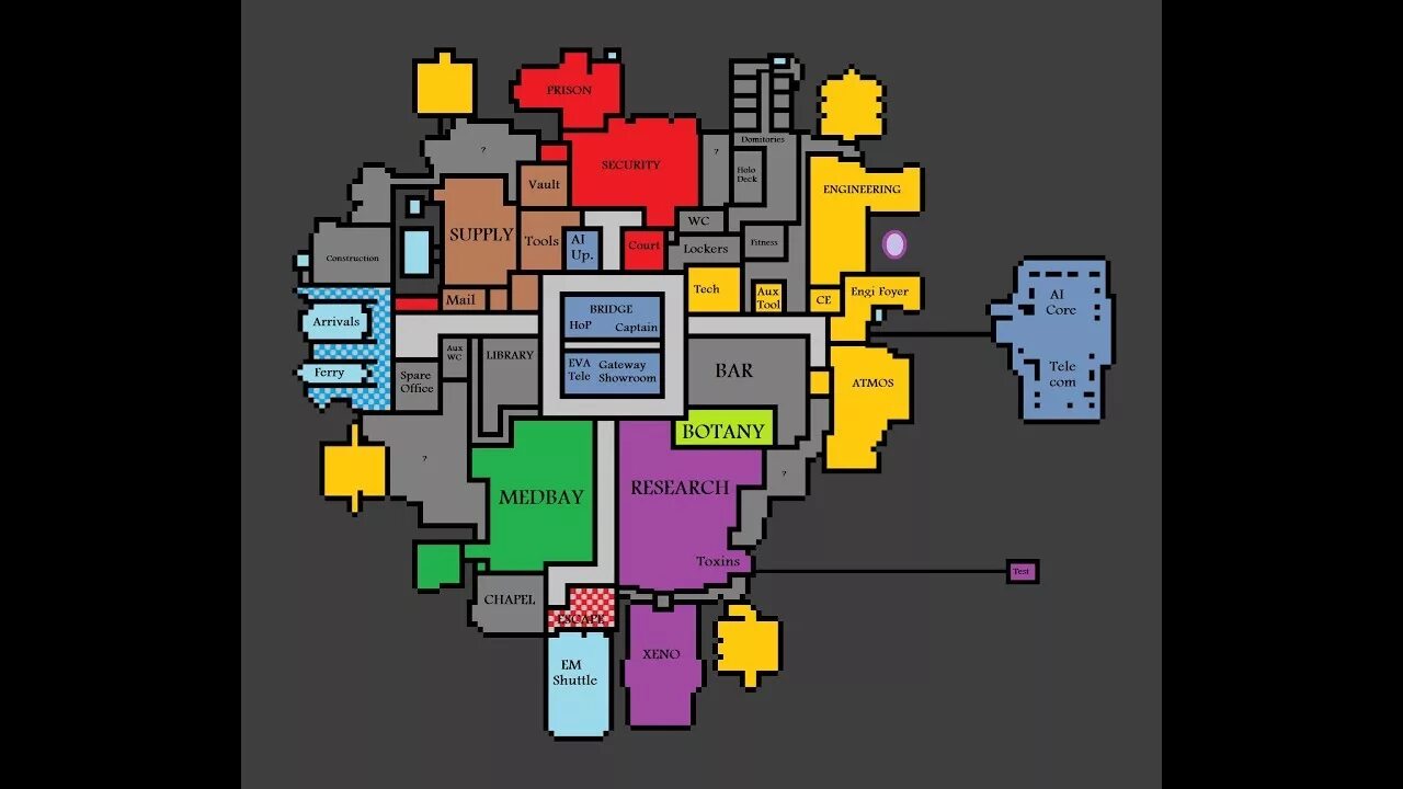 Карты сс. Space Station 13 карта станции. Space Station 13 Box Station карта. Ss13 Box Station Map. Спейс Стейшн 13 карта.