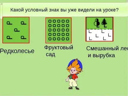 План местности фруктовый сад