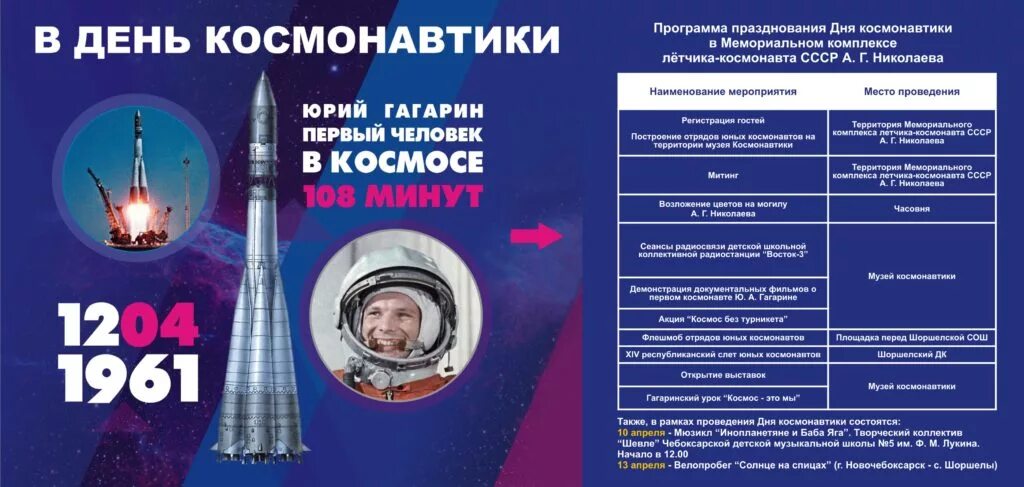 Мероприятие посвященное Дню космонавтики. День космонавтики афиша. План мероприятий ко Дню космонавтики. День космонавтики в России мероприятия. Описание мероприятия ко дню космонавтики