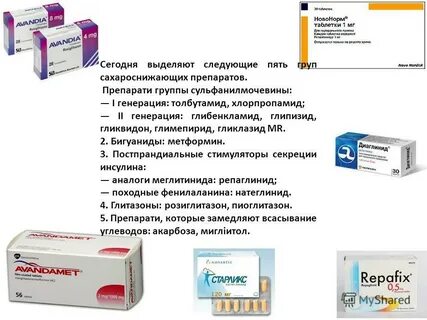 Сахароснижающие препараты при диабете 2