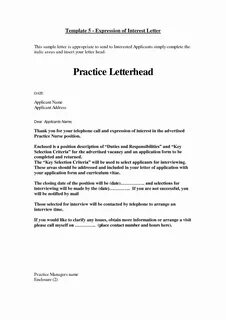 Interest letter