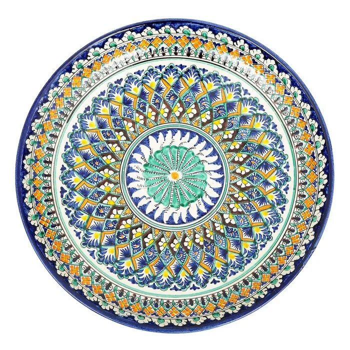 Тарелка риштан синий мехроб. Посуда с восточным орнаментом. Ляган восточные узоры. Узбекистан керамика риштан. Ляган 32см.