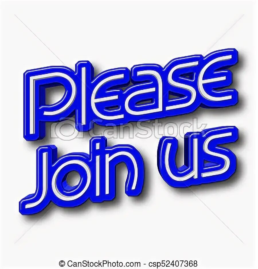 Please join us for. Please join us for