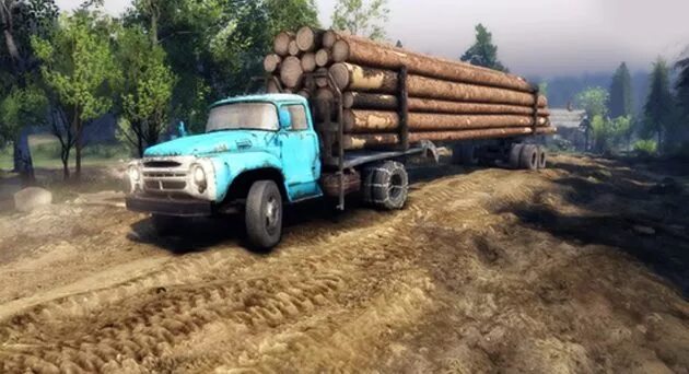 Mudrunner бревна