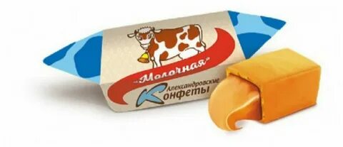Конфеты коровка вафельные молочные