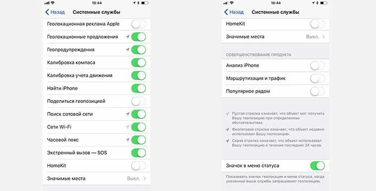 Почему в ярославле не работает геолокация. Служба геолокации на айфоне. системные службы айфон. значок геолокации на айфоне. постоянная геолокация на айфоне.