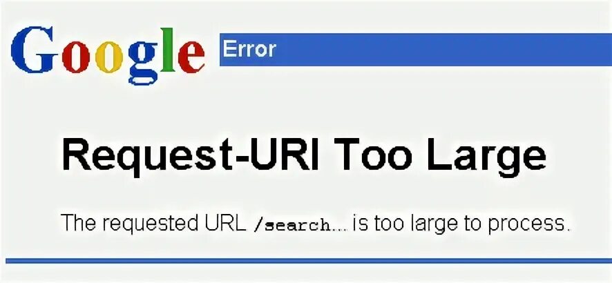 Uri too large. Uri too large