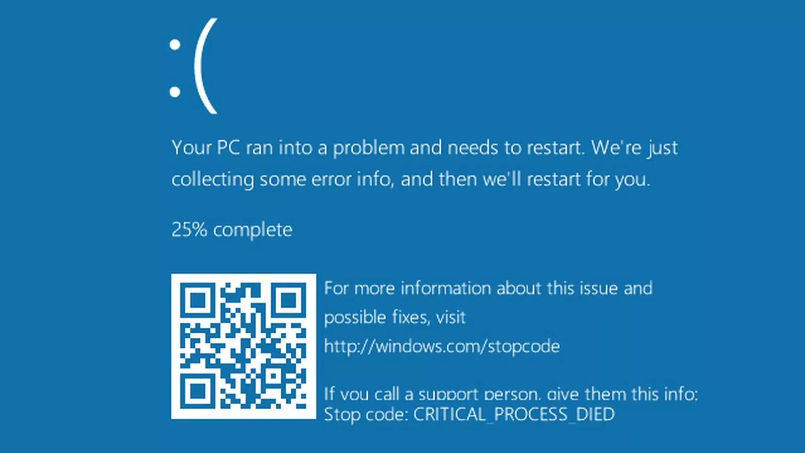 BSOD Windows 10 critical_process_died. Синий экран смерти Windows 10. Синий экран смерти Windows 11. Критическая ошибка Windows.