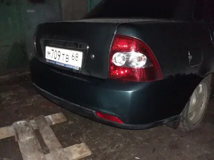 Замена задний бампер приору