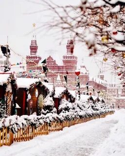 Снежное утро в москве