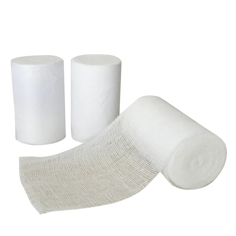 Бинт. Cotton Absorbent gauze бинт. Стерильный марлевый бинт (хлопок) s-rolled gauze. Бинт Гигроскопический бинт в рулоне "Cotton Absorbent gauze 0,91m x91m". Марля медицинская бинт.