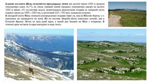 Климат плоскогорья