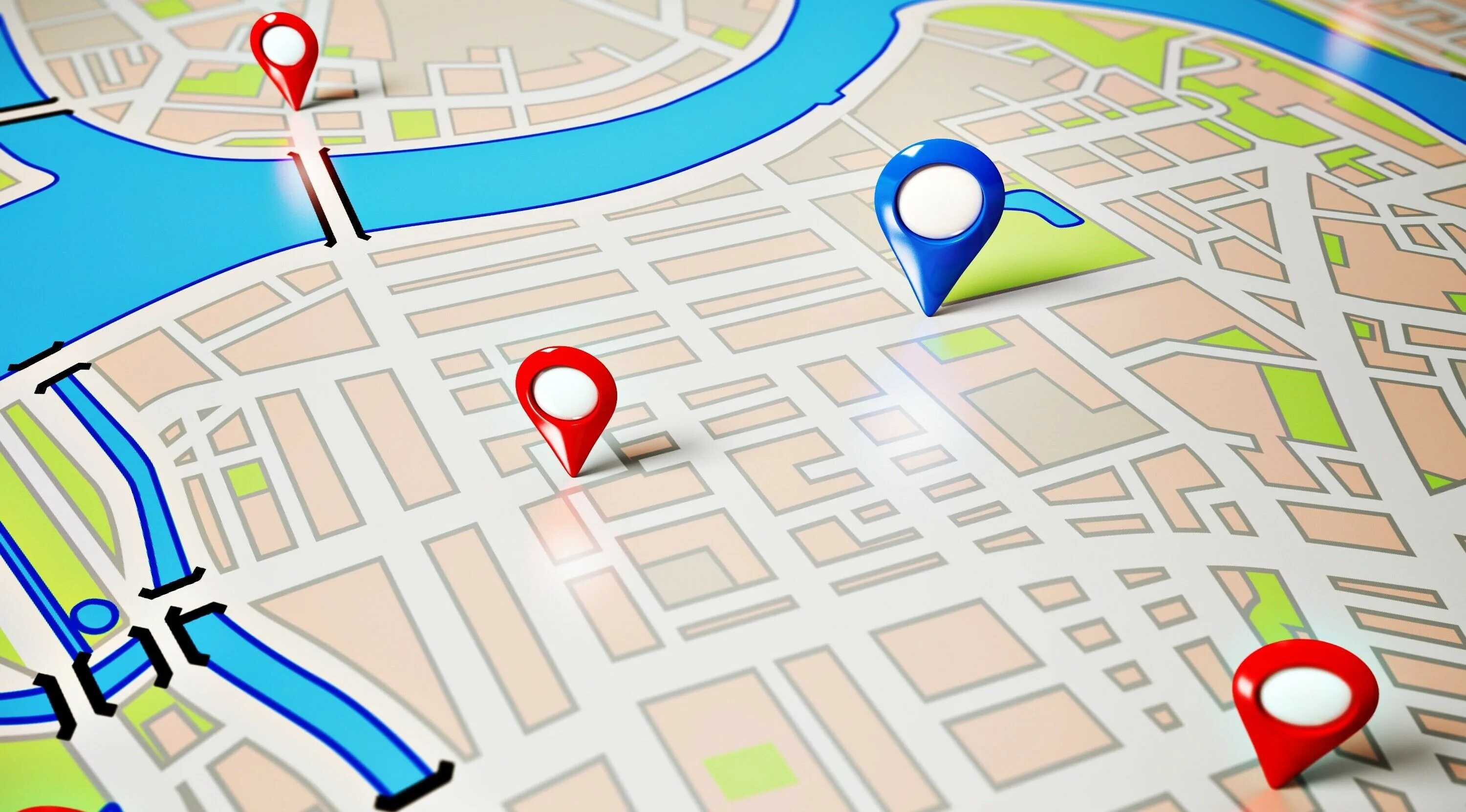 Просто местоположение. Метка на карте. Геолокация Google Maps.