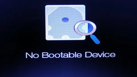 Ошибка no bootable device