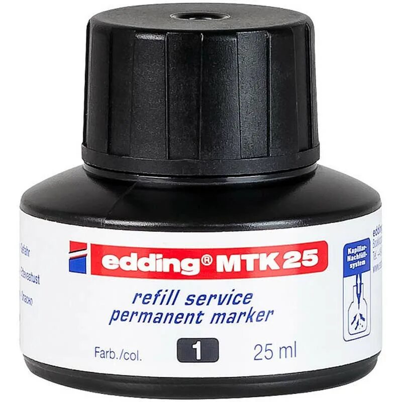 Edding MTK 25. Edding MTK 25 чернила для заправки перманентных маркеров. Чернила для перманентного маркера, черные. Edding чернила для заправки. Чернила для маркеров купить