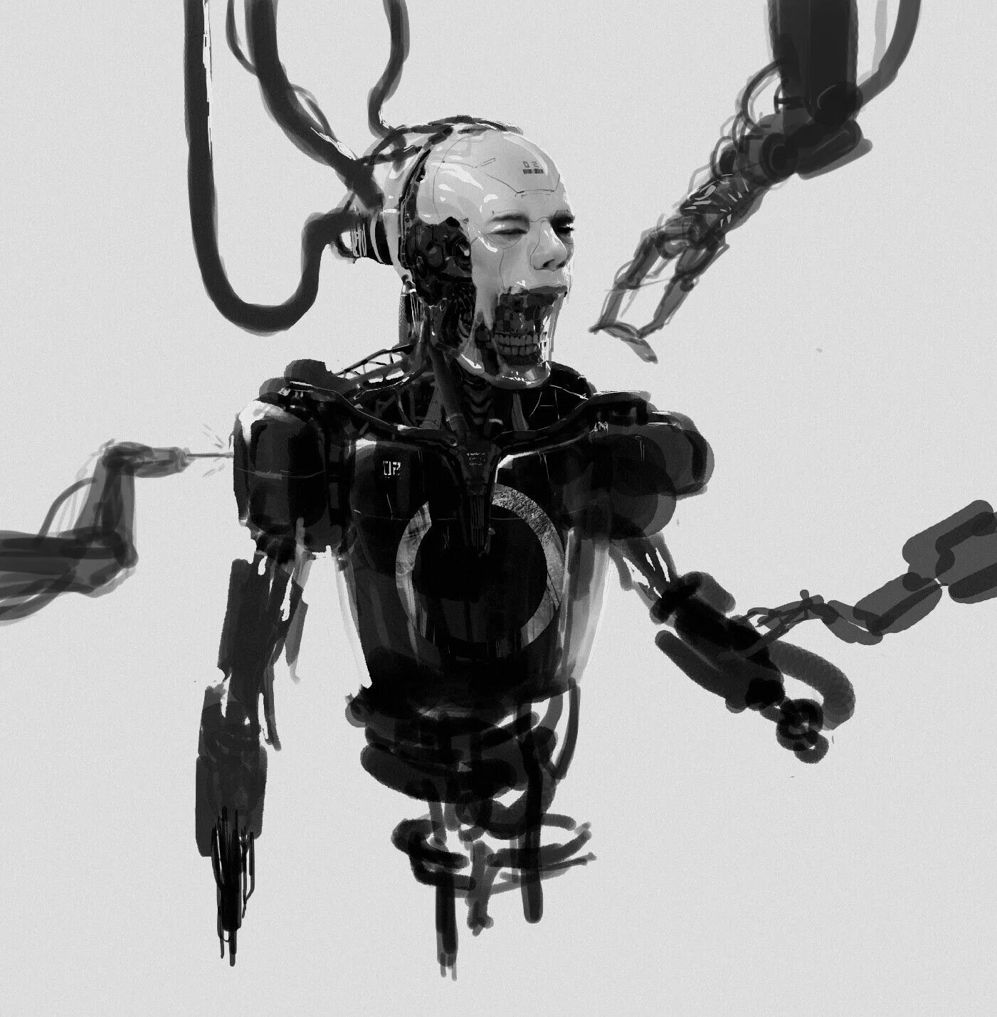 Монстры некромеханики концепт. Робот хоррор. Робот хоррор. Биопанк киборги. Эйб - эйб (2013).