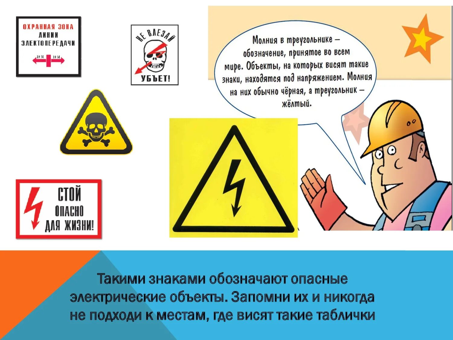Знаки по электробезопасности. Электробезопасность предупредительные таблички. Памятка электричество. Урок по электробезопасности. Что означает знак с молнией