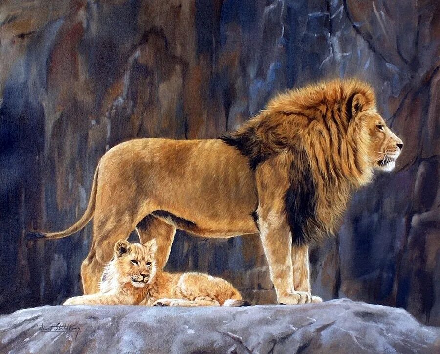 Мусульманский лев. Львиная семья. Дикие животные. Лев помочь. Парк львов тайган в крыму.