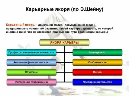 Опросник шейна якоря карьеры