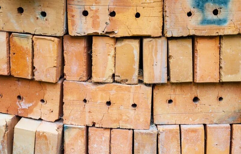 Bricks are made of