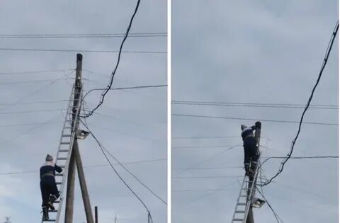 Как залезть на столб