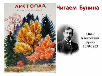 Бунин листопад текст стихотворения