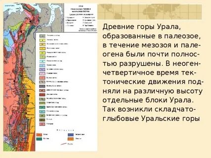 Структура уральских гор