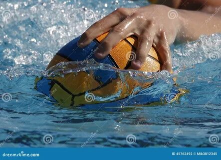 Waterpolo hand stock photo. 