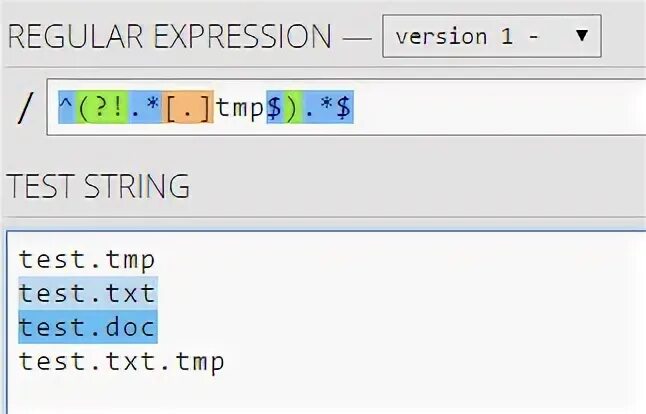 String regex
