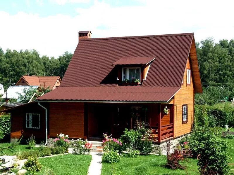 Фото кровли Ондулин: примеры крыш с Ондулином House styles, House, Home decor