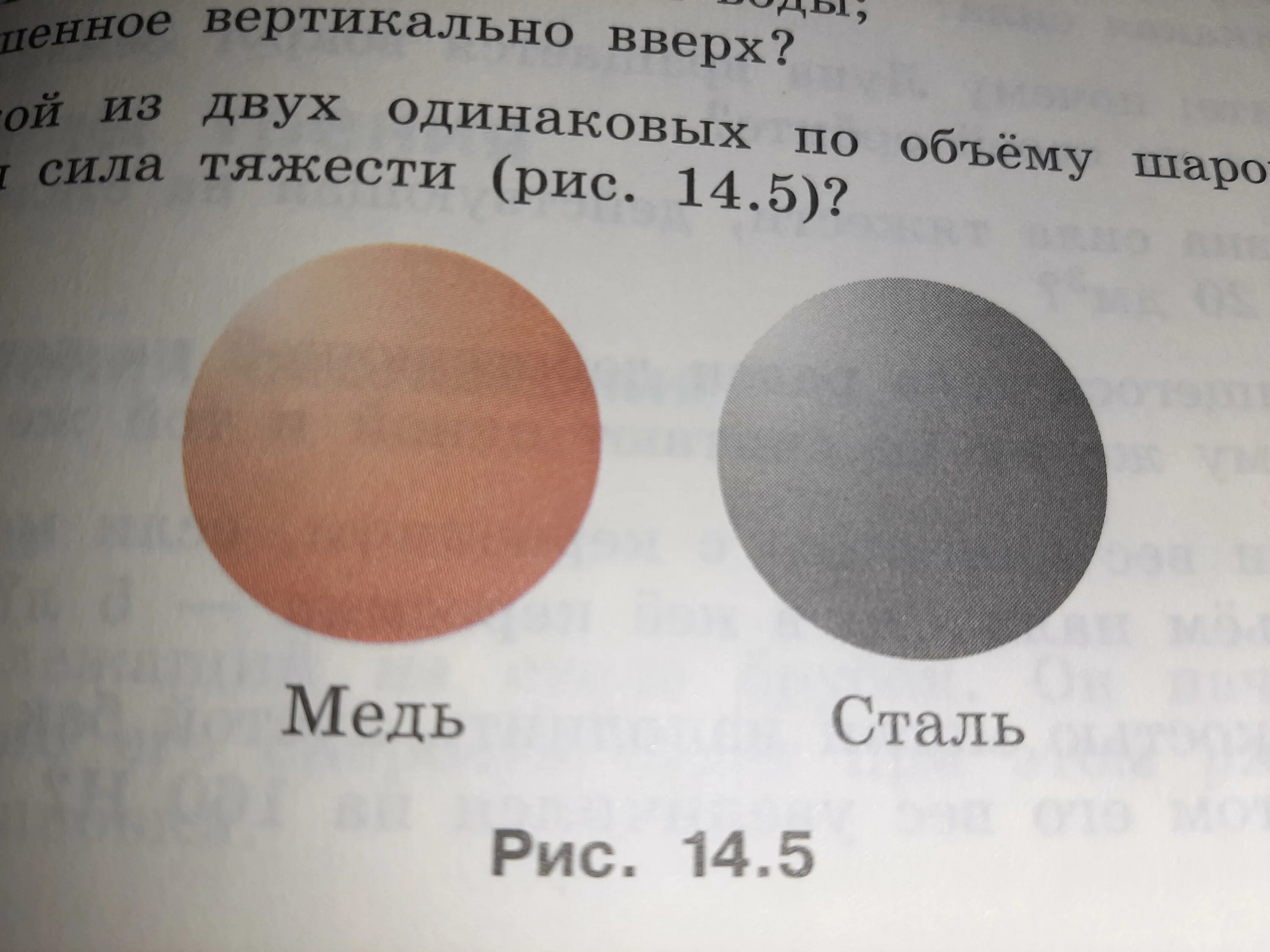 По рисунку определите между какими из шаров одинаковой. Если шары одинаковой плотности, то сила притяжения будет наибольшей.